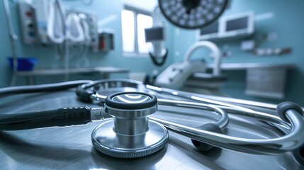 Medical Stethoscopes in Hospitals: Essential Tools for Doctors to Auscultate Heart, Lung, and Vascular Sounds, Aiding in Diagnosing Diseases and Monitoring Patient Health Conditions