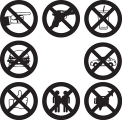Set of Forbidden and Prohibited Icons: Rules and Restrictions

