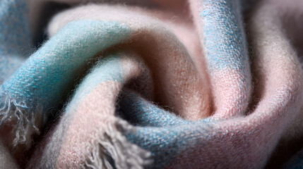 Fototapeta premium Soft Wool Scarf Texture