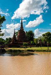 Naklejka premium Sukhothai Historical Park in Thailand 
