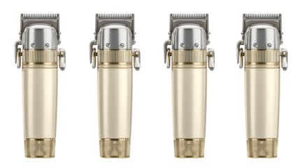 Trio of gold lighters, a study in metallic shades and light three