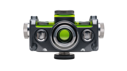 Intriguing green dots, a minimalist composition of color and form on clean white background