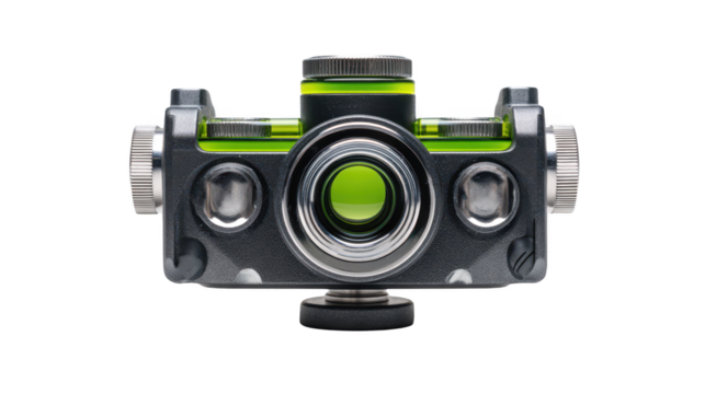 Intriguing green dots, a minimalist composition of color and form on clean white background