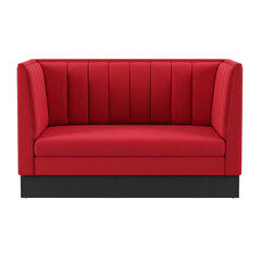 Modern red restaurant booth sofa or loveseat furniture
