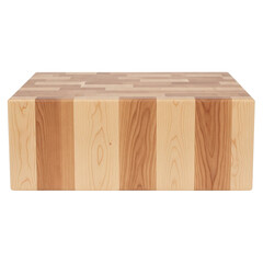 Heavy wooden butcher block for a professional kitchen