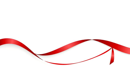 red ribbon with blank card, ribbon and card illustration, gift ribbon with card, greeting card with ribbon, festive ribbon with card, red bow with card, holiday card with ribbon, decorative ribbon and