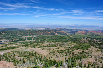 Obraz premium Panoramic Mountain Views from Brian Head Overlook, Utah