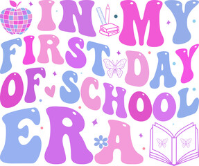 First Day of School Graphic Design – We’re Back to School Illustration