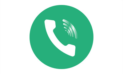 Phone Call Icon – Flat Vector Design
