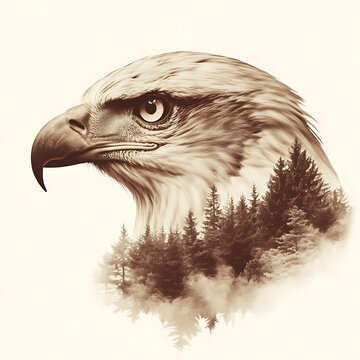 3d Eagle Laser Engrave File, 3d illusion, lightburn, laser file png