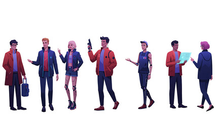 Obraz premium Illustration business people 