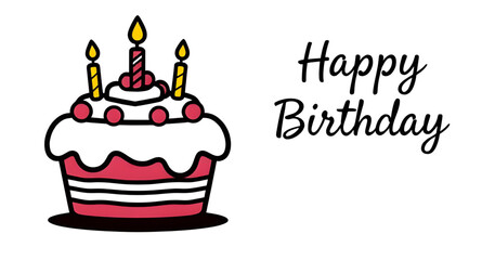 cake with lit candles, cake with frosting, cake with sprinkles, cake with decorations, cake for celebration, colorful birthday cake, festive cake illustration, cake with layers, cartoon birthday cake,