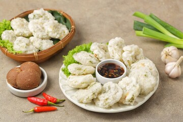 Cireng is a snack originating from Sundanese land which is made by frying a mixture of dough made from tapioca flour.