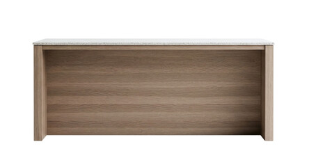 Modern console table with a marble top