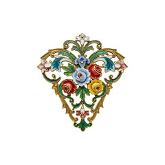 Decorative Floral Ornament in Vintage Style Isolated on White Background Perfect for Classic Art, Pattern and Craft Ideas