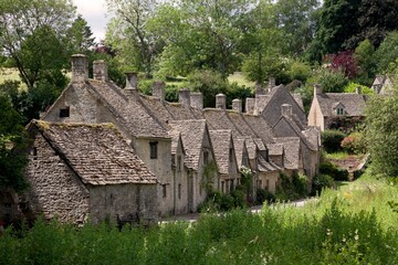 Fototapeta premium Arlington Row, Bibury, Gloucestershire, England