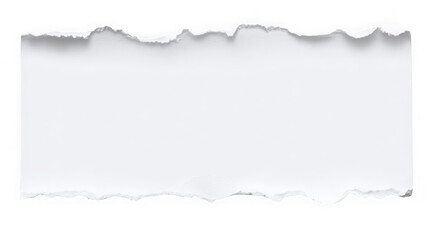 Naklejka premium Torn white paper edge isolated on transparent background