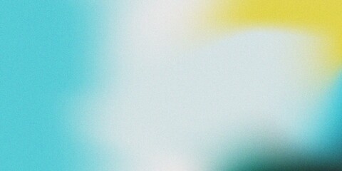 Abstract Teal and Yellow Gradient with Grainy Texture