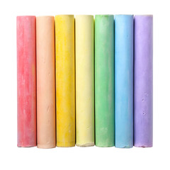 stack of colored chalk