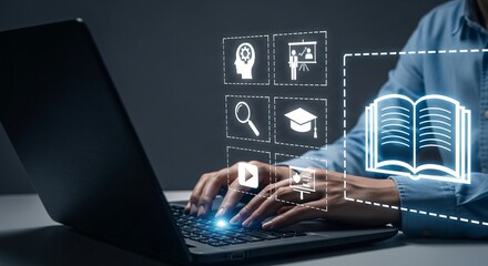 Explore learning opportunities with modern online education resources and digital skills training on your laptop for career success