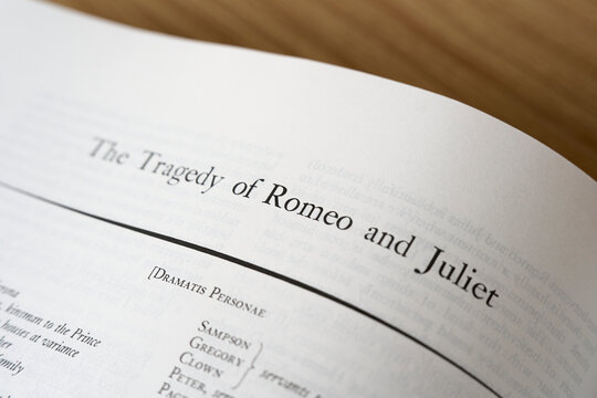Title page for Shakespeare's play Romeo and Juliet