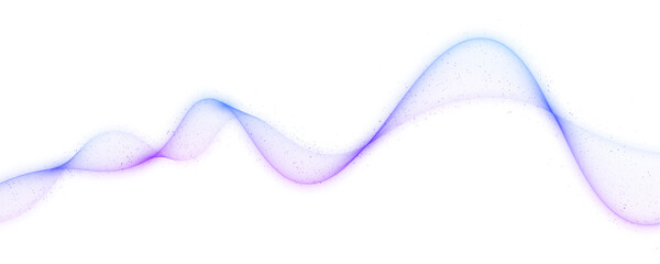 Flowing neon dots and particles create a dynamic abstract wave. Curves and halftone patterns enhance futuristic digital energy and motion.