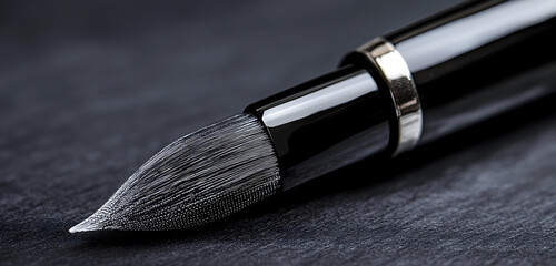 fountain brush pen close up