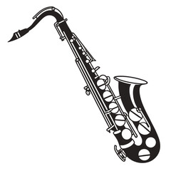 saxophone vector illustration