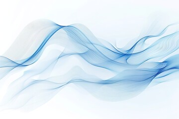 Abstract blue wave flowing design