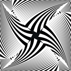 optical illusion background, creative dynamic pattern, vector design element