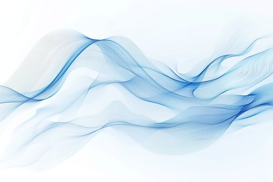 Abstract blue wave flowing design