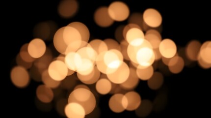 Warm Golden Bokeh Lights Abstract Background Texture Particle Bokeh Effects