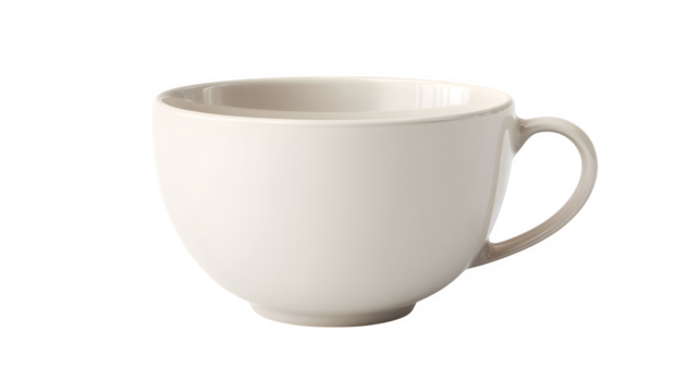 Elegant ceramic mug with smooth handle, perfect for cozy mornings, cafe ambiance, or stylish kitchen decor, offering a clean, modern aesthetic for any beverage.