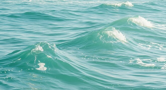 Ocean waves turquoise water background sea surface ripple nature summer vacation travel destination view background