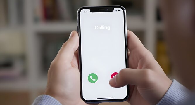 Making a call on a smart phone