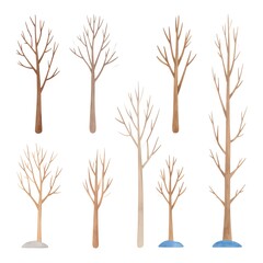 Obraz premium Simple bare trees
