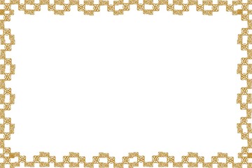 Simple Unique Frame with White Background Golden Color Frame, Unique Style Frame, Border Frame, Photo Frame, Wedding Frame, Corner Frame