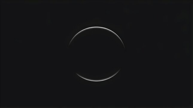 Lunar Eclipse Minimalist Dark Circle Photography Particle Bokeh Effects - Powered by Adobe