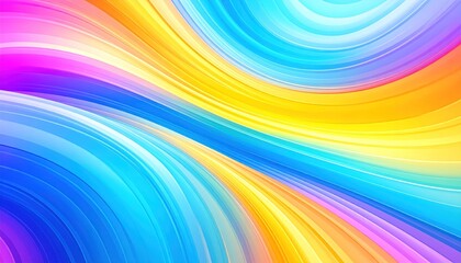 Abstract Fluid Motion Background With Flowing Colorful Waves of Bright Colors