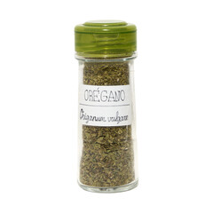 png image of spice jar over transparent background. Oregano or origanum vulgare
