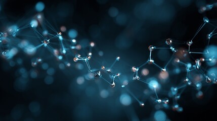 Exploring molecular structures in a digital universe a science-focused visualization of atomic connections and interactions in a tech environment