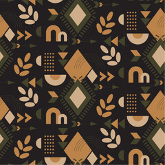 vector seamless pattern with birds