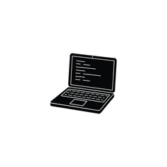laptop isolated on white