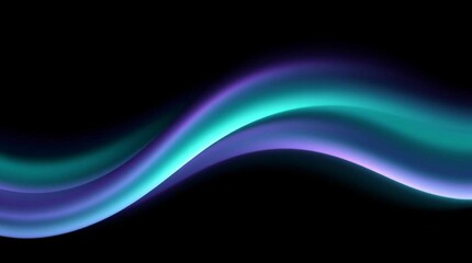 Abstract Teal and Purple Wave Background Particle Bokeh