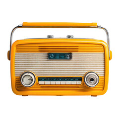 Retro yellow radio