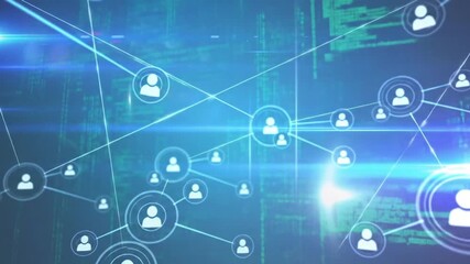 Abstract social network connections on digital background for global communication - Powered by Adobe