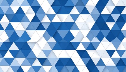 Blue Triangle Geometric Pattern.