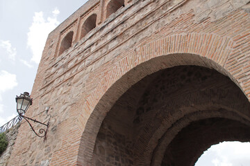 san esteban archway in burgos in spain