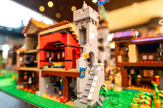 Lego toys in action