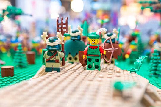 Lego toys in action